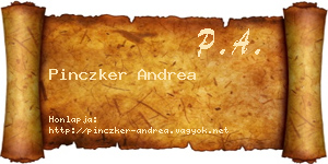 Pinczker Andrea névjegykártya